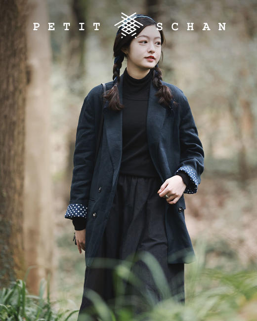 PETIT SCHAN小闪 CLO#070 Boyfriend男朋友的西装 日本进口亚麻oversize翻立领两穿西装外套   商品图7