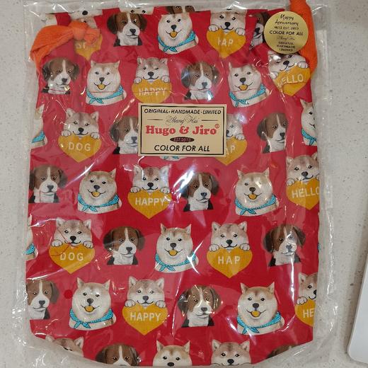 HUJI祤集Bobby收纳袋插画HAP小狗 商品图0