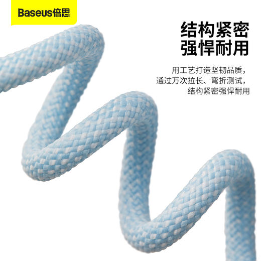 倍思 灵动系列 快充数据线Type-C to Type-C 100W 适用华为/荣耀/小米/oppo/vivo安卓充电线 商品图5