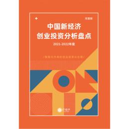 2021-2022中国新经济创业投资分析报告【2.18开始发货】
