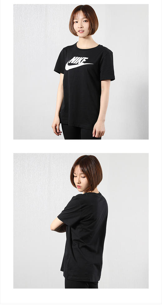 NIKE耐克女装 夏季新款运动服圆领半袖修身透气休闲T恤BV6170 商品图5