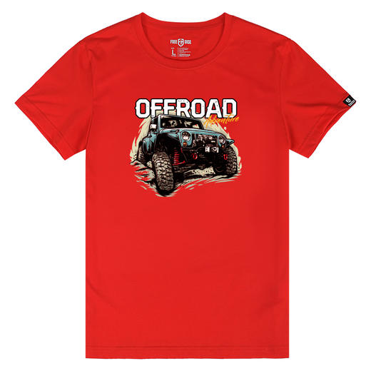 2022夏季新品户外休闲青年牧马人插画印花图案短袖合体圆领t恤衫 NMT-1806 商品图4