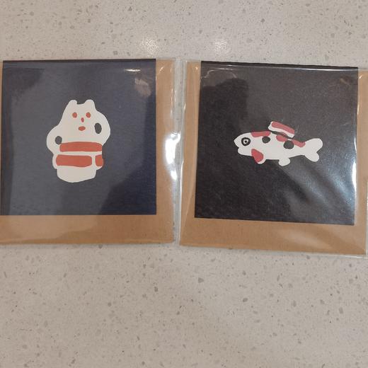 HUJI祤集文具goyururi迷你贺卡 商品图0