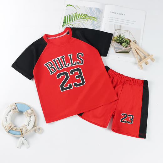 【套装】新款儿童篮球服套装中大童运动套装篮球衣背心童装 商品图7