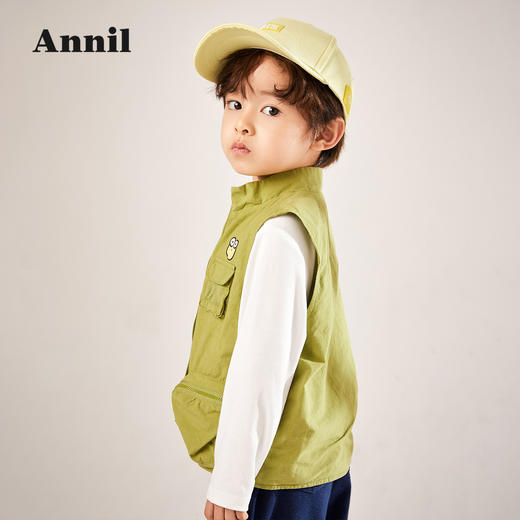 安奈儿男童立领马甲xb212508 商品图2