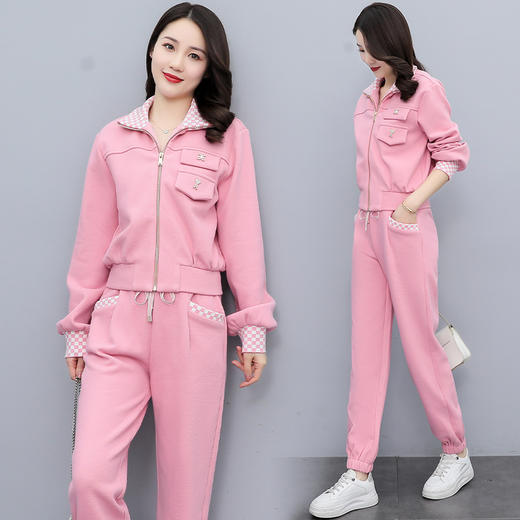 休闲百搭，学院御姐风高级感炸街两件套HR-QMC6220 商品图2