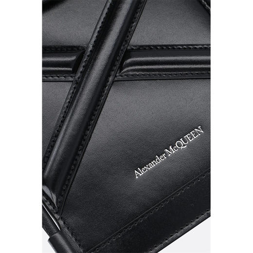ALEXANDER MCQUEEN 亚历山大.麦昆 皮革单肩斜挎手机包 女士单肩包 黑色 666362 1YB49 1000 商品图3