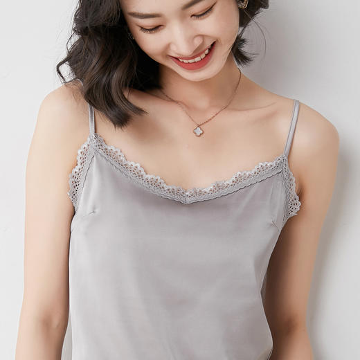 【醋酸缎面】2022夏季新款醋酸花边吊带 商品图5