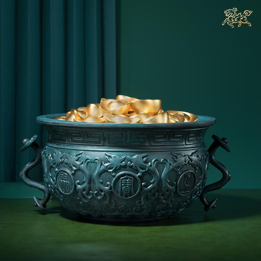 铜师傅全铜摆件聚宝盆大号