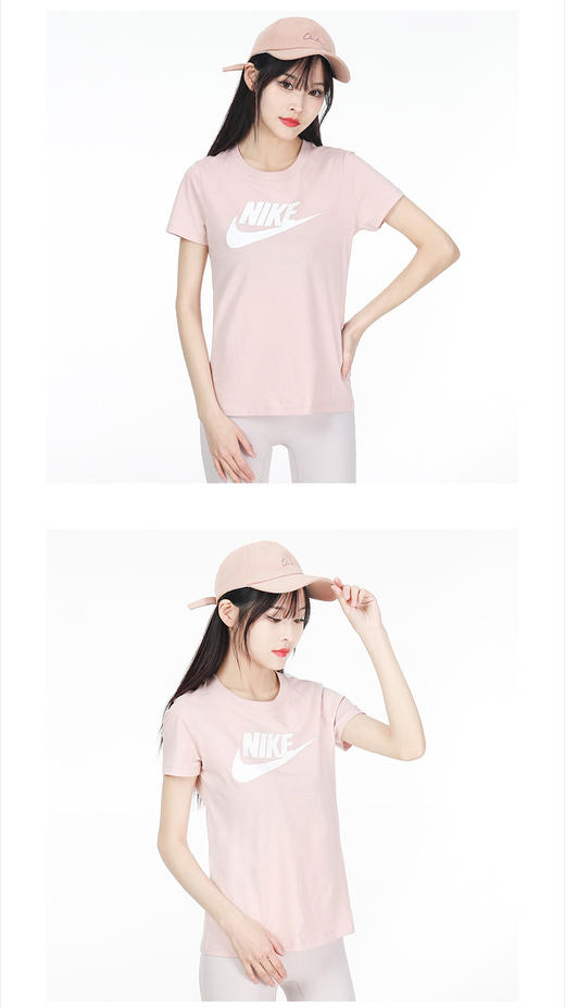 NIKE耐克女装 夏季新款运动服圆领半袖修身透气休闲T恤BV6170 商品图2