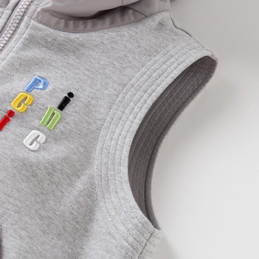 安奈儿男童带帽马甲ab212512 商品图4