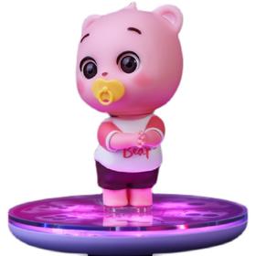 熊小兜娱乐手办 车载音乐投影灯 解压游戏多功能玩具JQR