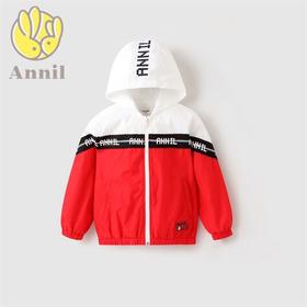 安奈儿男童梭织夹克外套ab215588