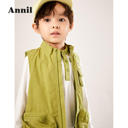 安奈儿男童立领马甲xb212508 商品图1