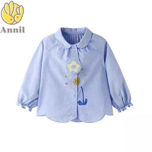 安奈儿女童翻领长袖上衣xg211518 商品图0