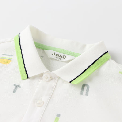 安奈儿男童翻领长袖针织衫ab211600 商品图2