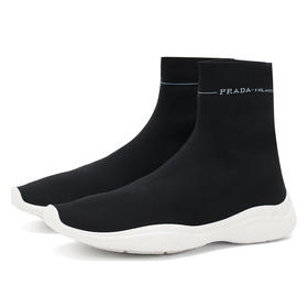 PRADA 普拉达 Knit Basic 2 女士休闲鞋 黑色 1T898I 3KKD F0967 025
