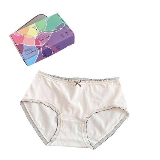 2022春夏新款内裤女中腰无痕纯棉吸湿透气学生三角裤 商品图4