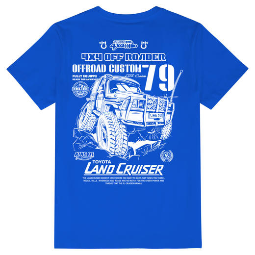2022夏季landcruiser79越野车休闲圆领短袖T恤圆领合体个性打底衫 NMT-1803 商品图7