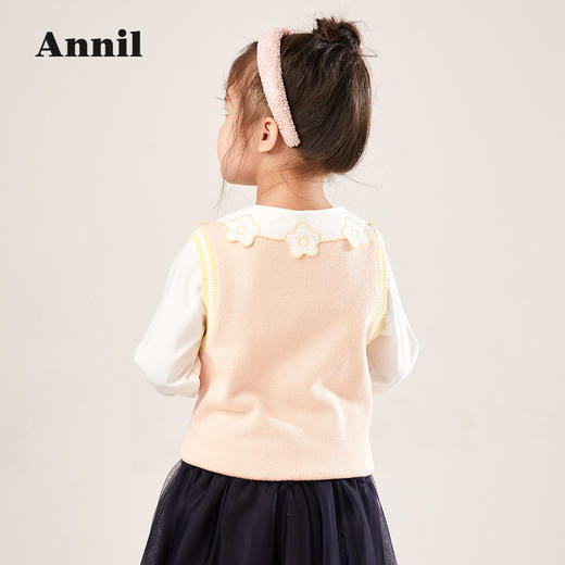 安奈儿女童棉线背心xg212504 商品图3