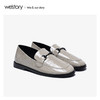 westory2020春季新款圆头深口皮质凉拖鞋女平底穆勒鞋W20AM51571 商品缩略图0