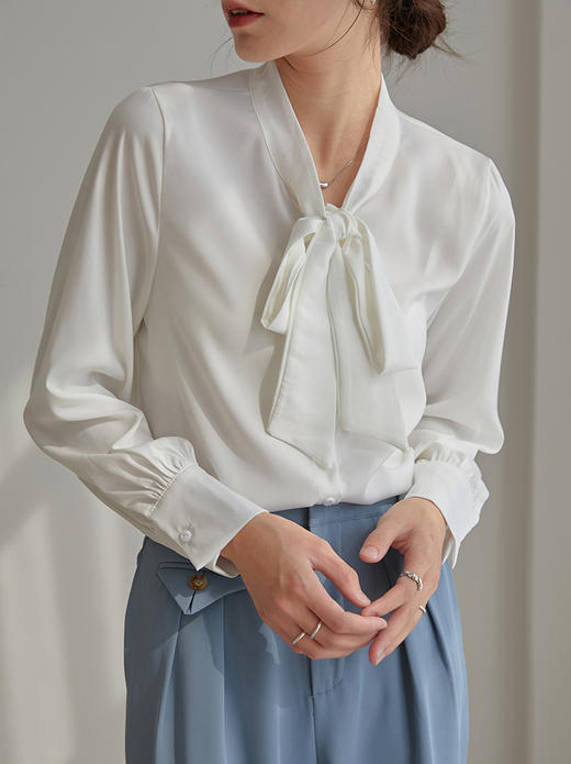 Im Presionismo 蝴蝶结系带衬衫（预售） 商品图3