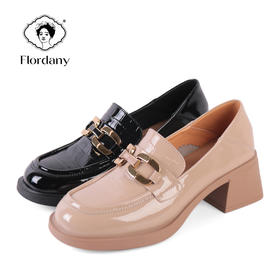 弗洛丹尼2022圆头超轻中跟时尚女鞋 D225548