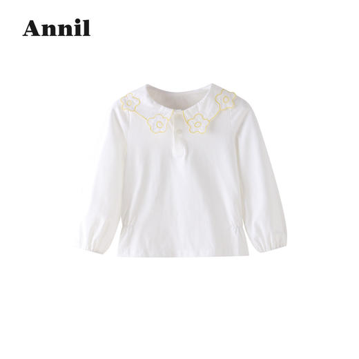 安奈儿女童翻领长袖针织衫xg211519 商品图1