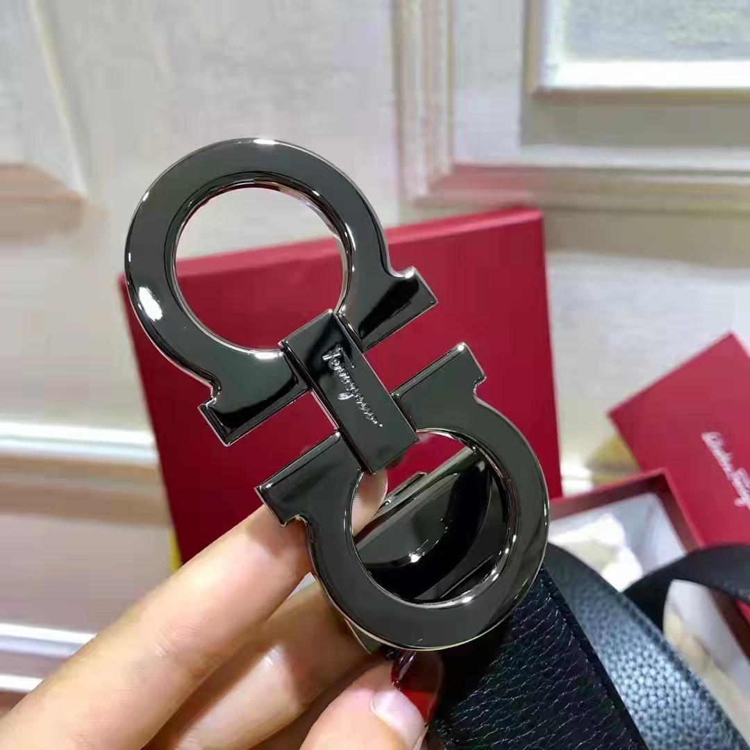 【一般贸易】salvatore ferragamo/菲拉格慕男士可调式gancini皮带 带