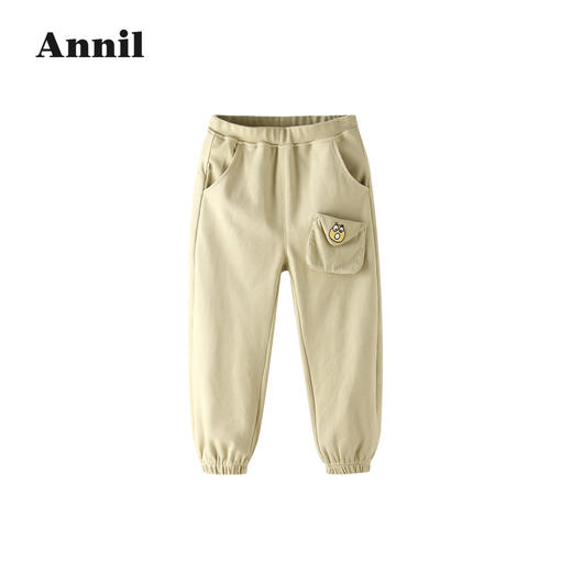 安奈儿男童全腰针织单裤xb216543 商品图0