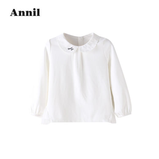 安奈儿女童翻领长袖针织衫xg211511 商品图1