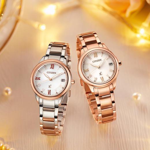 西铁城（CITIZEN）光动能女表不锈钢镀粉金色女款EO1232-56W 商品图8