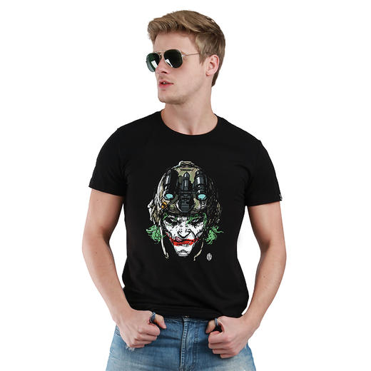 自由基地插画军风小丑图案印花设计military army战术系列潮流T恤 NMT-1800 商品图0