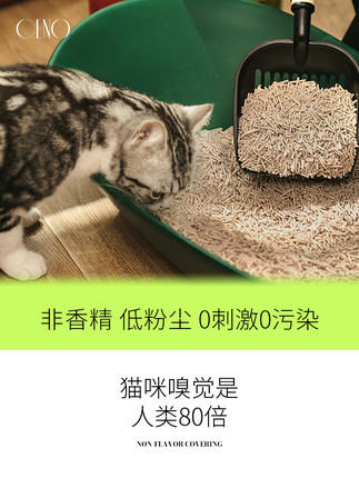 【谷物猫砂】新一代除臭抑菌无尘成猫幼猫适用原味可冲马桶 商品图1