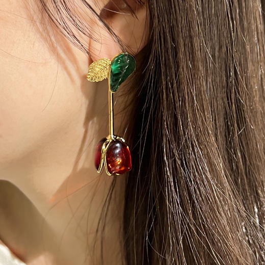 订购5个月到｜Gripoix Paris-Pop Glamour-花朵 耳环（不对称） ［法国设计师］ 商品图2