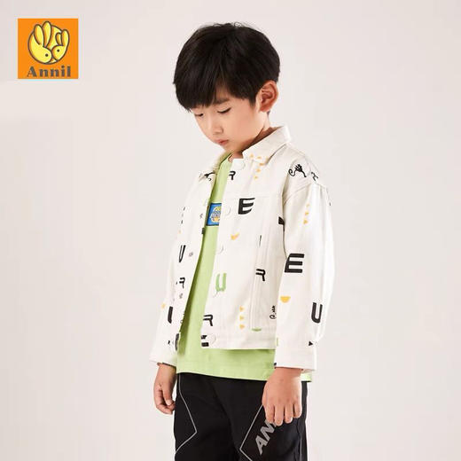 安奈儿男童牛仔夹克外套ab215595 商品图2