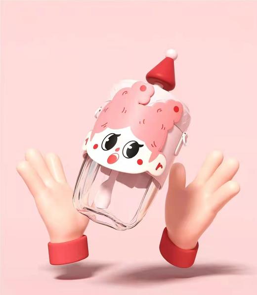 2022小掌萌野比兔元气吸管杯400ml XHR 商品图5