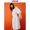 VIMAGE/纬漫纪春季新款洋气镂空显瘦收腰性感连衣裙女裙V1707313 商品缩略图0