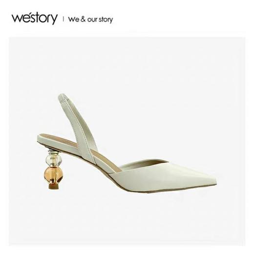 2020春季新款尖头时髦Slingback尖头高跟鞋女W20AH51421 商品图0