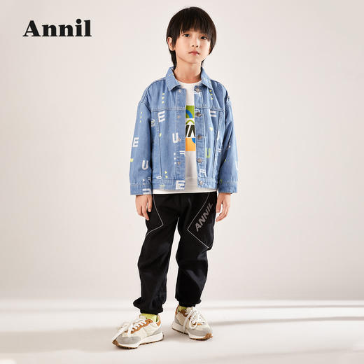 安奈儿男童全腰梭织单裤ab216612 商品图4