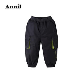 安奈儿男童全腰梭织单裤xb216542