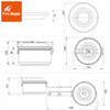 火枫 原野不锈钢锅 便携户外装备 商品缩略图3