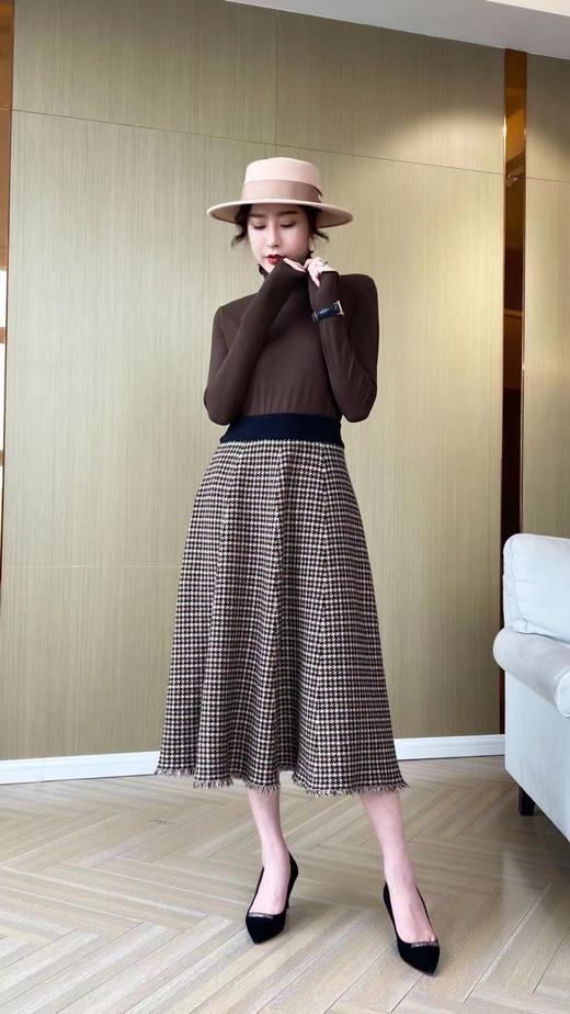 欧洲站时尚加厚中长款半身裙 商品图1