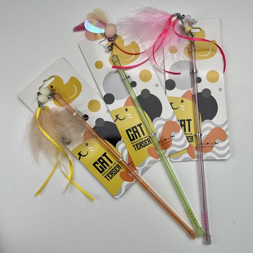 猫研所 amy猫咪昆虫伸缩逗猫棒 长杆羽毛铃铛解闷逗猫玩具【包邮】 商品图3