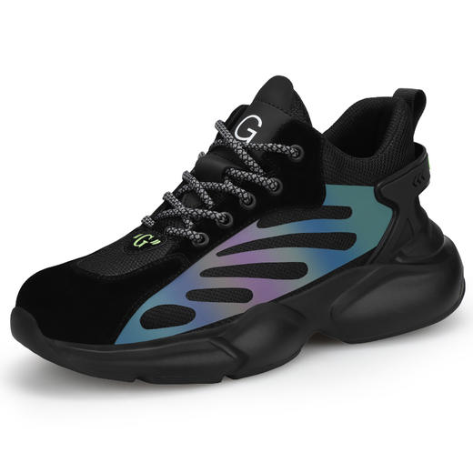 劳保鞋防砸防刺穿耐磨防臭轻便钢包头工地工作鞋 商品图4