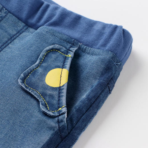 安奈儿女童全腰梭织牛仔单裤xg216523 商品图4