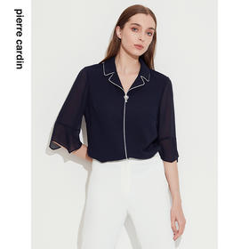 皮尔卡丹女装夏季新款简约通勤渐变色连衣裙P1206D1023L5
