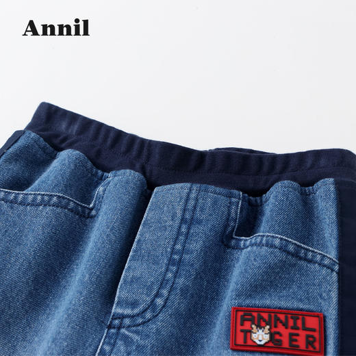 安奈儿男童全腰牛仔单裤ab216558 商品图1