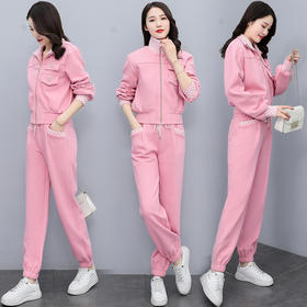 休闲百搭，学院御姐风高级感炸街两件套HR-QMC6220