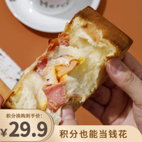 【已下架】积分换购 | 喵叔的吐司9枚装 魔方吐司全麦手工夹心面包[福利品]